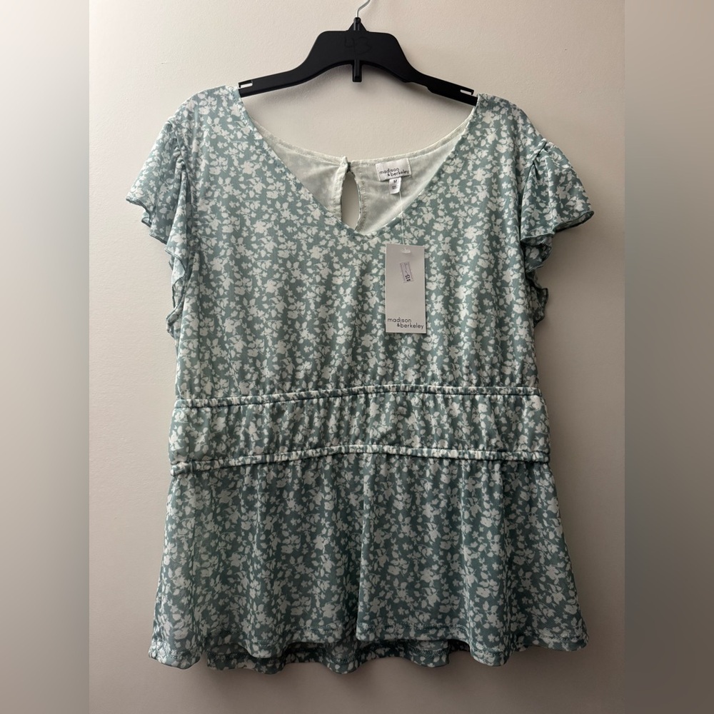 Green and White Madison and Berkeley Top